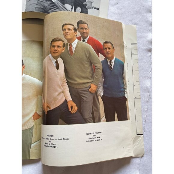 Vintage Columbia Minerva Mens Knitting Pattern Books Vol 124 & 798 For Classic S - Picture 13 of 14